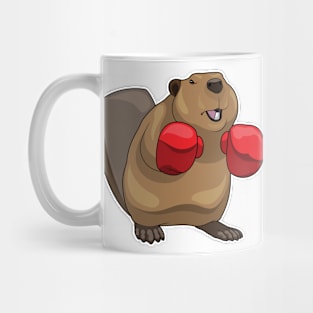 Beaver Boxer Boxing gloves Mug